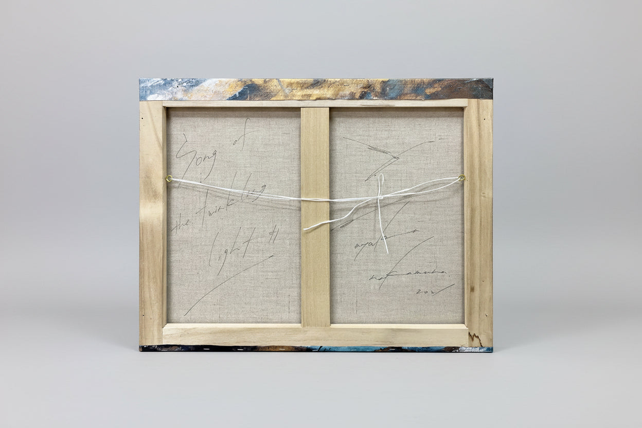 ayaka nakamura「Song of the twinkling light #1」 アクリル絵の具、メッキ調顏料、キャンバス / Acrylic paint, Plating pigment, Canvas