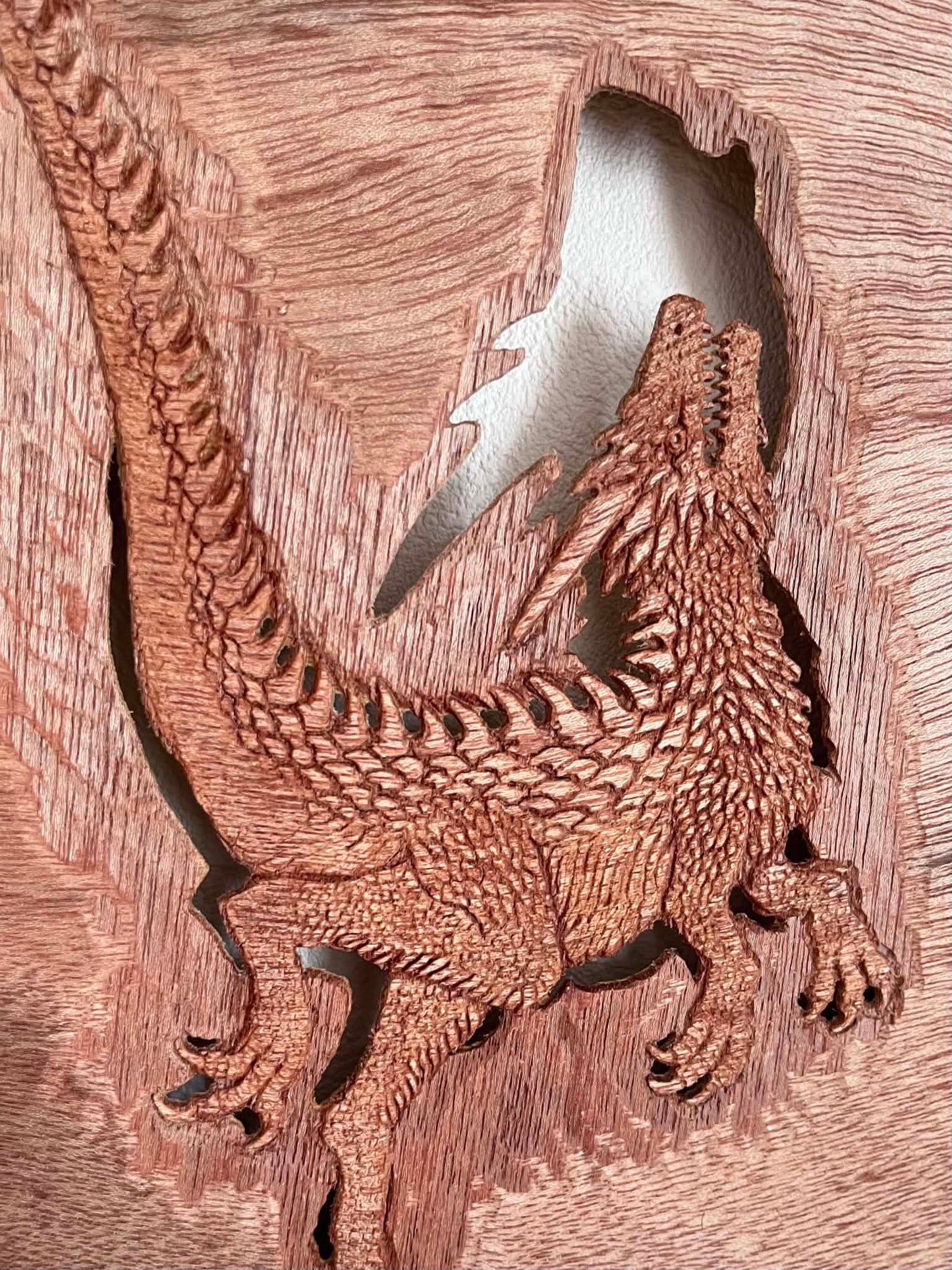 永島信也 永島信也「Tiny dragon」 木(レリーフ作品) / Wood (relief work)