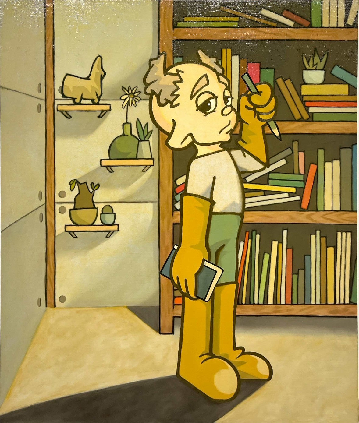 Hoki「平らな日々#3」 Oil on canvas