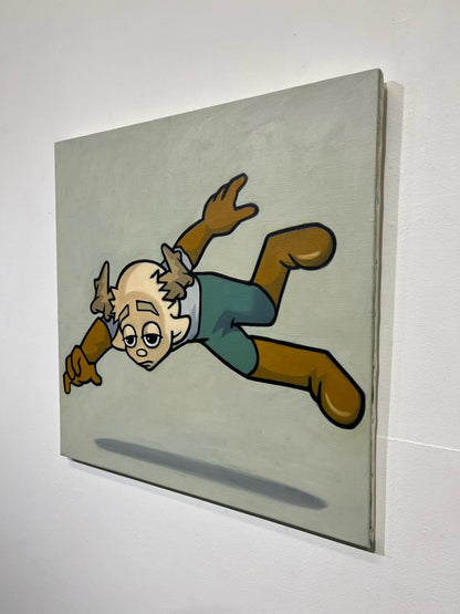 Hoki「急ぐな。」 Oil on canvas