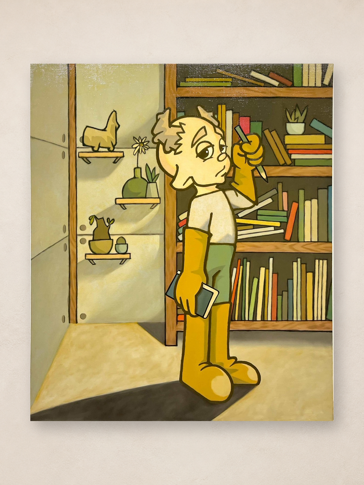 Hoki「平らな日々#3」 床線のない壁面展示イメージ