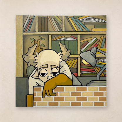 Hoki「フツフツ#3」 Oil on canvas
