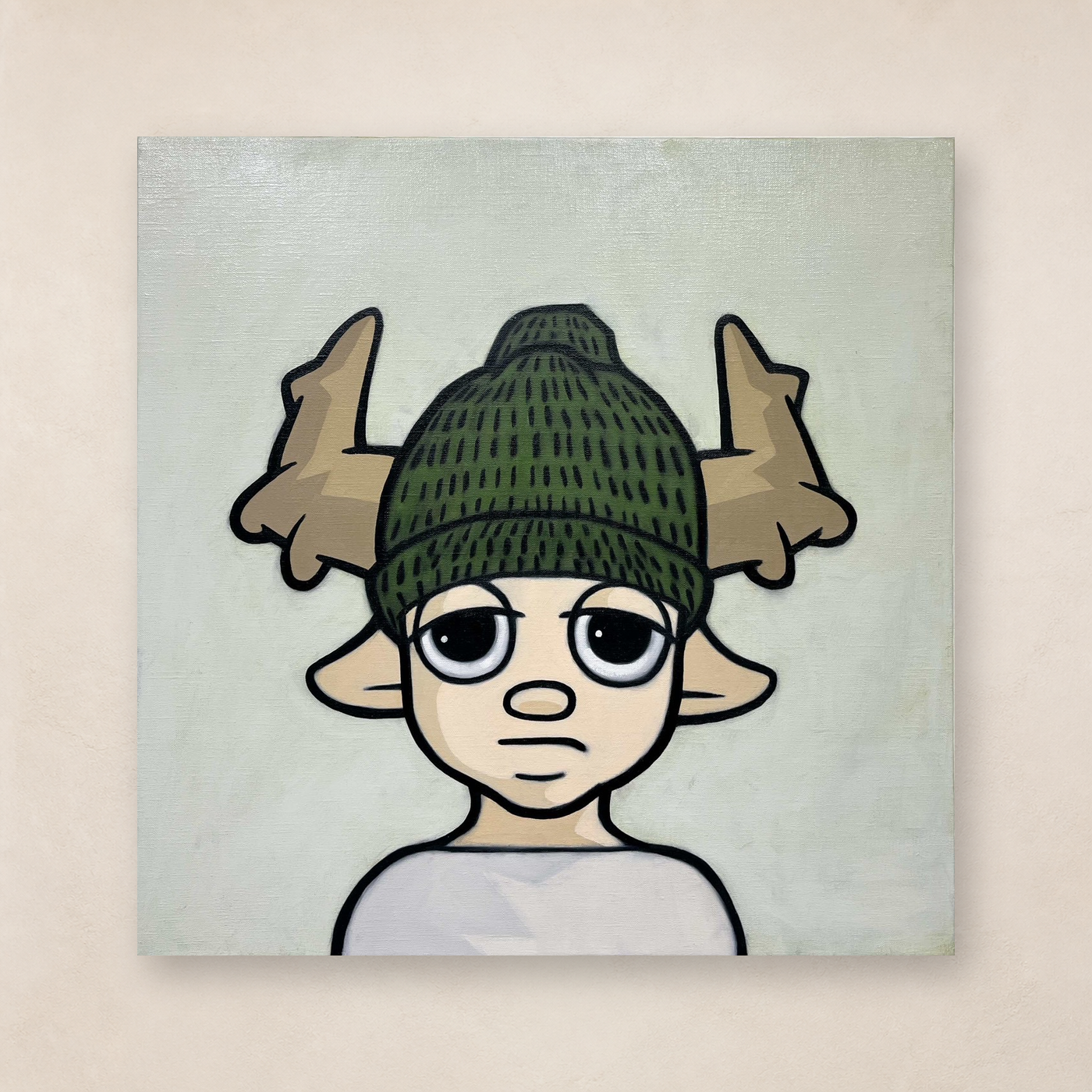 Hoki「フツフツ#2」 Oil on canvas