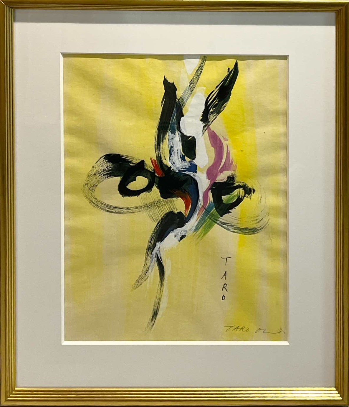 岡本太郎 岡本太郎「顔」 木版画