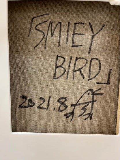 Anju Shimoie SMILEY BIRD 油彩・キャンバス / Oil on canvas