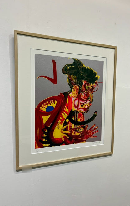 木原千春「写楽」 ネオシルクスクリーン