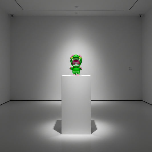 roidworksgallery Susana スサナ — Green × Pink / Shinya Nagashima 永島信也 ソフトビニール（ソフビ） / Soft Vinyl (Sofubi)