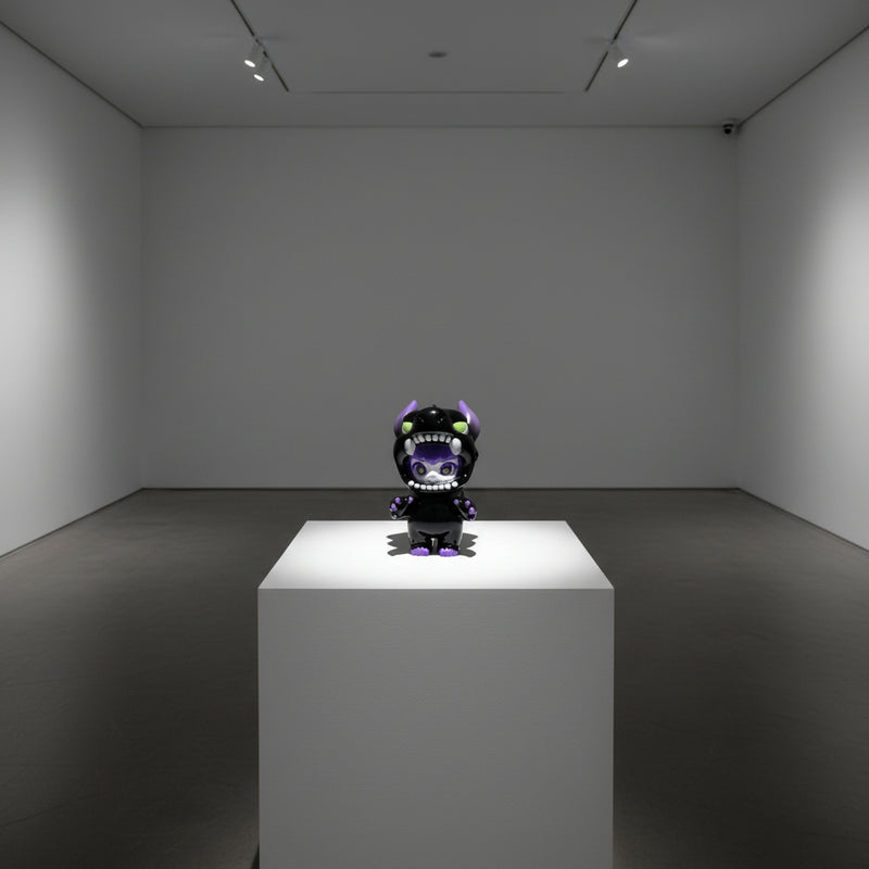 永島信也「スサナ Susana」Black×Purple 限定ソフビフィギュア 三点可動仕様 ロイドワークスギャラリー
