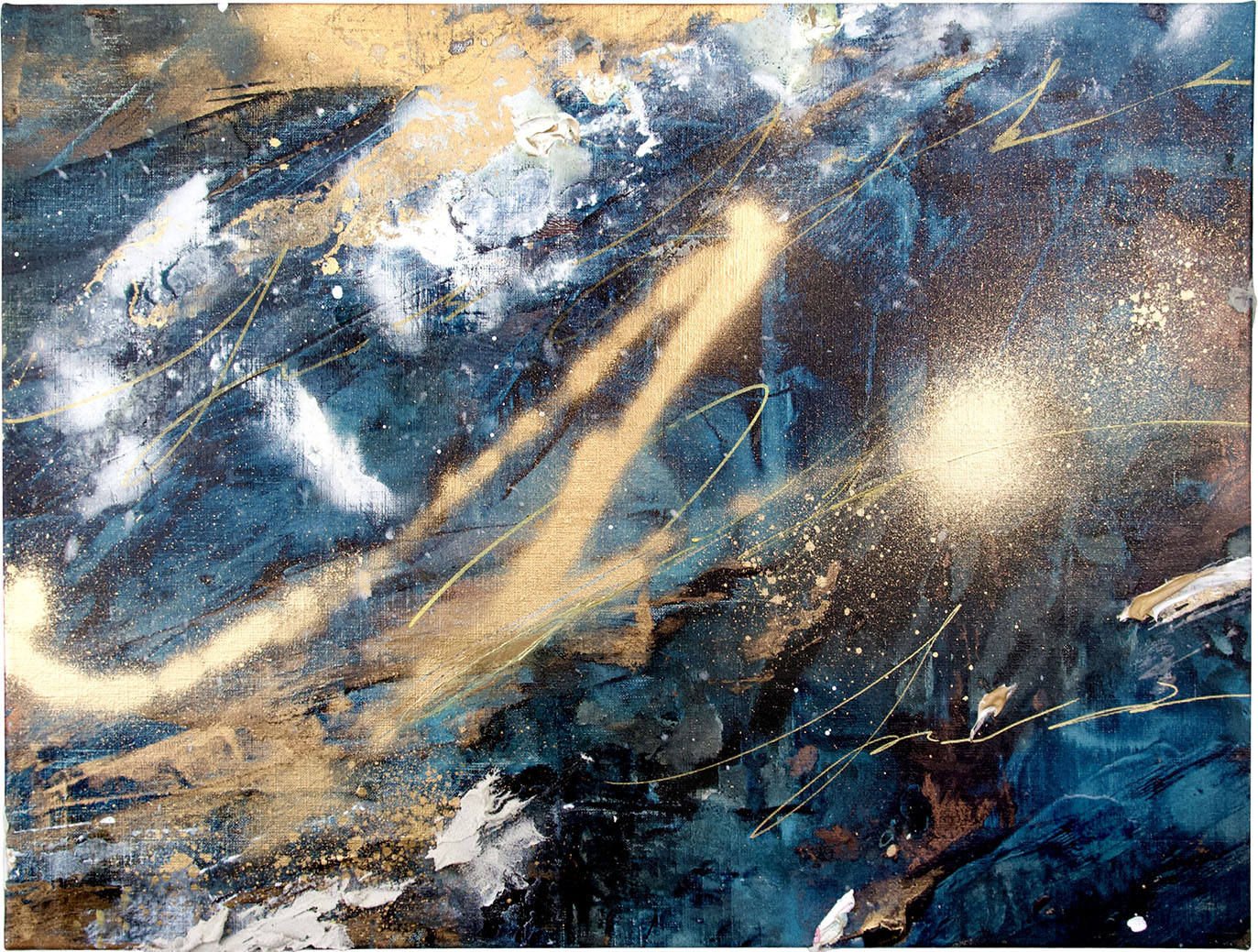 ayaka nakamura Song of the twinkling light #1 アクリル絵の具、メッキ調顏料、キャンバス / Acrylic paint, Plating pigment, Canvas