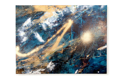 ayaka nakamura Song of the twinkling light #1 アクリル絵の具、メッキ調顏料、キャンバス / Acrylic paint, Plating pigment, Canvas