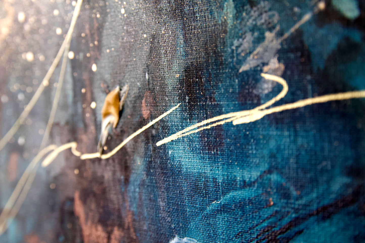 ayaka nakamura Song of the twinkling light #1 アクリル絵の具、メッキ調顏料、キャンバス / Acrylic paint, Plating pigment, Canvas
