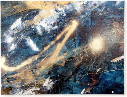 ayaka nakamura Song of the twinkling light #1 アクリル絵の具、メッキ調顏料、キャンバス / Acrylic paint, Plating pigment, Canvas
