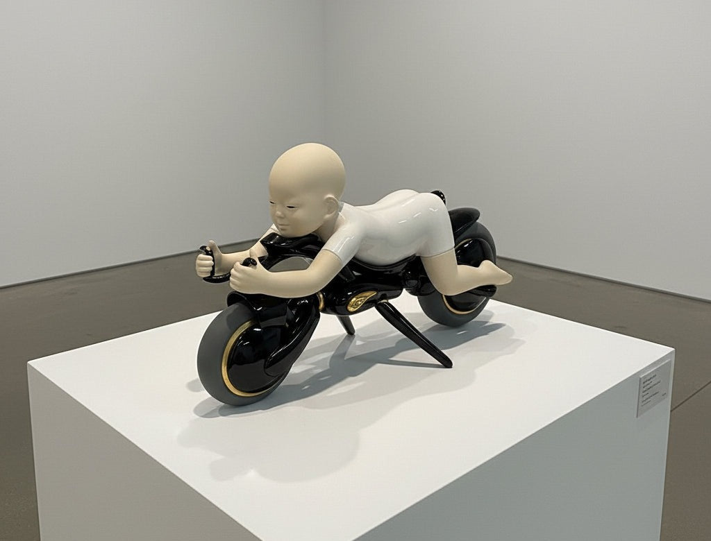 林茂樹「1/2(half)OO」 鋳込み技法、磁器、ボルト、ナット等 / Slip casting, porcelain, bolts, nuts, etc.