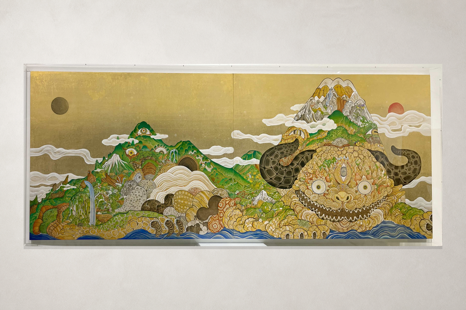 feebee「観察者効果-白沢山-」 白壁展示イメージ