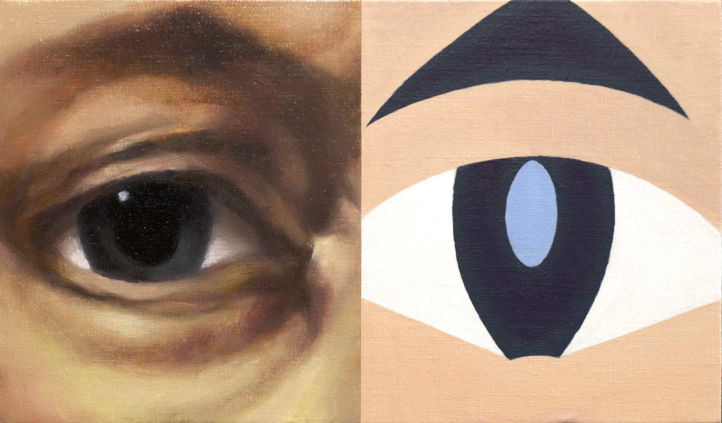 星山耕太郎 星山耕太郎「みる／みられる #1」 油彩、キャンバス / Oil on canvas