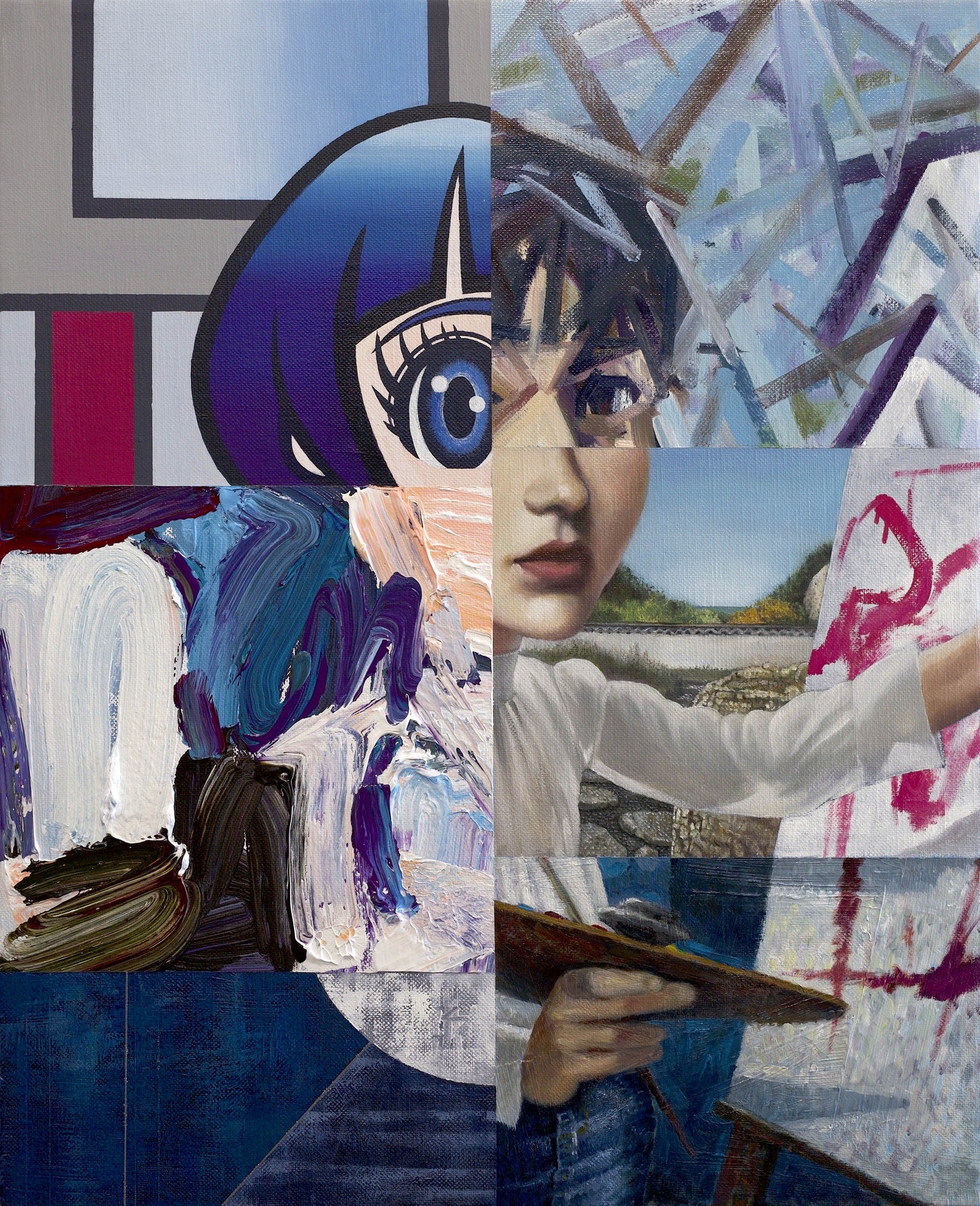 星山耕太郎 星山耕太郎「Painter #2」 油彩、アクリル、キャンバス / Oil, acrylic on canvas