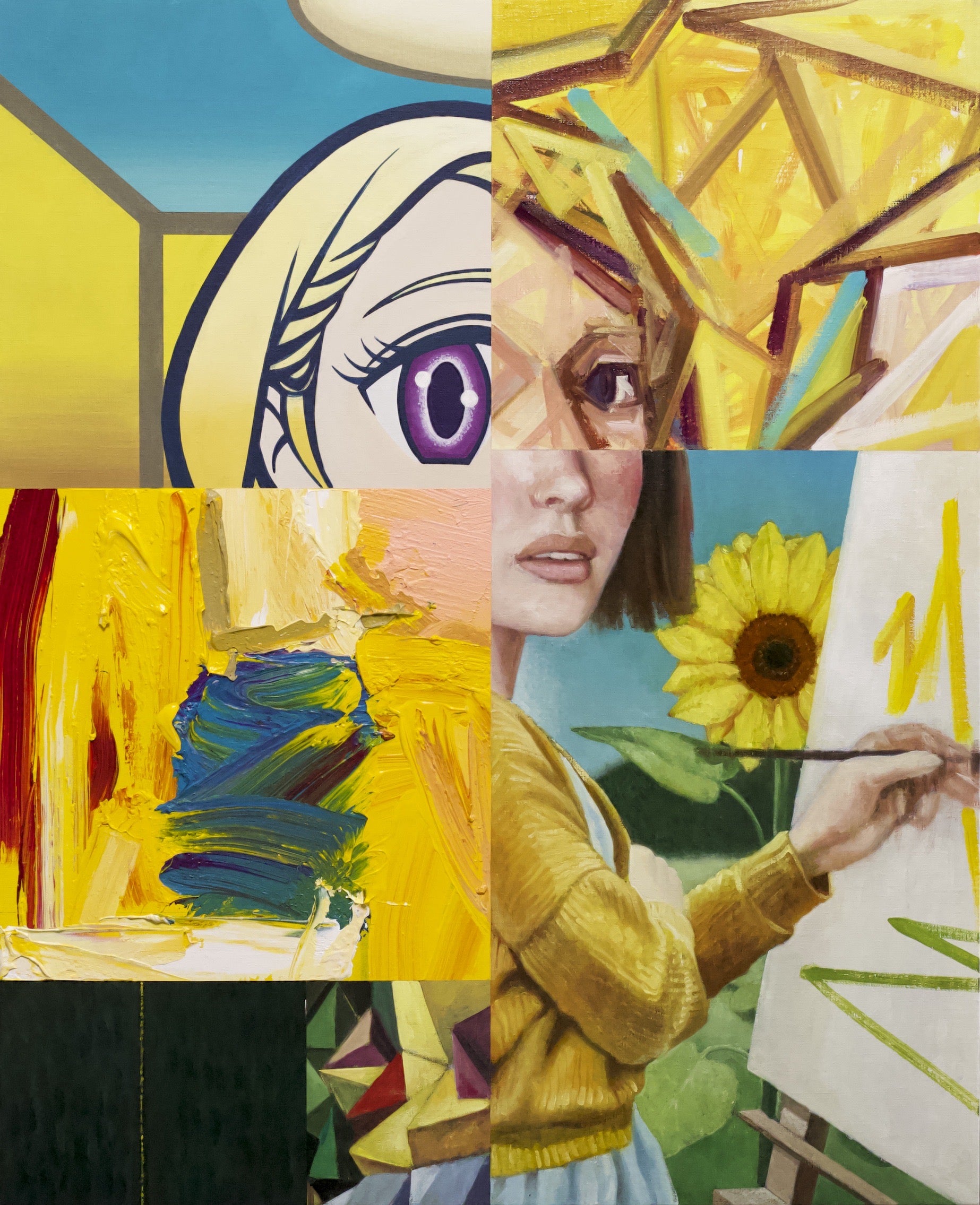星山耕太郎「Painter #3」油彩・アクリル・キャンバス 画像1