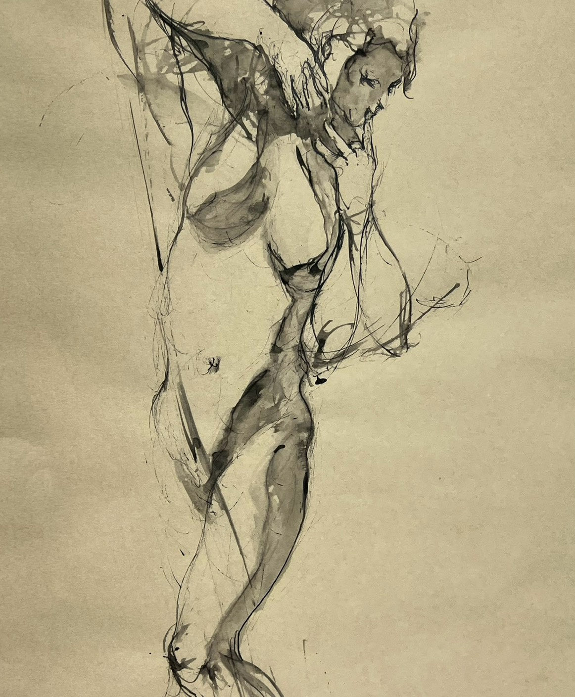 松島純 松島純「figure study 2015_01」 紙にインク