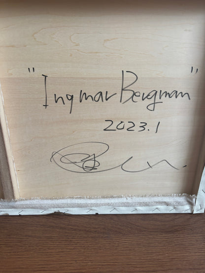 星山耕太郎 星山耕太郎「Ingmar Bergman」 油彩、アクリル、キャンバス / Oil, acrylic on canvas