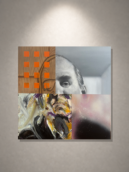 星山耕太郎「Ingmar Bergman」 油彩、アクリル、キャンバス / Oil, acrylic on canvas