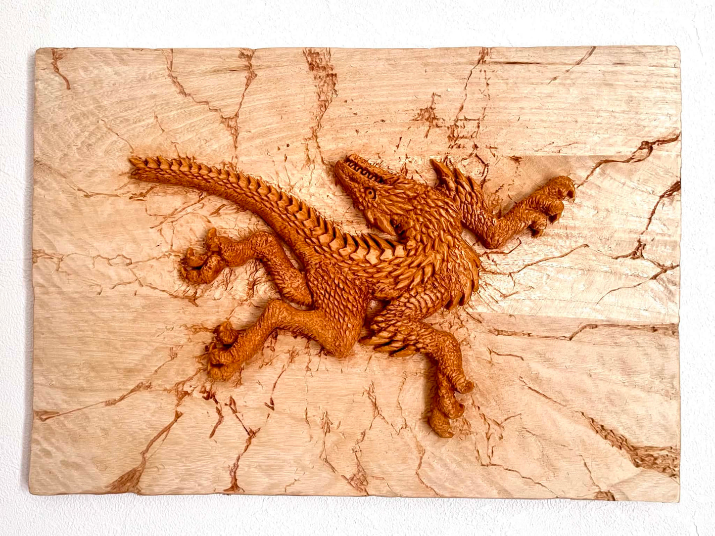 永島信也 永島信也「始祖竜」 シナ・桐（レリーフ作品） / Linden, Paulownia (relief work)