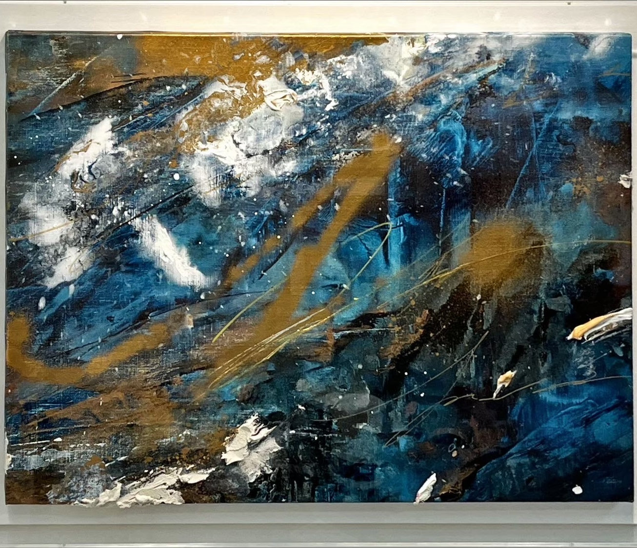 ayaka nakamura Song of the twinkling light #1 アクリル絵の具、メッキ調顏料、キャンバス / Acrylic paint, Plating pigment, Canvas