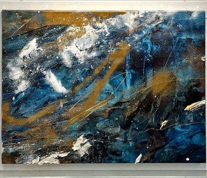 ayaka nakamura Song of the twinkling light #1 アクリル絵の具、メッキ調顏料、キャンバス / Acrylic paint, Plating pigment, Canvas