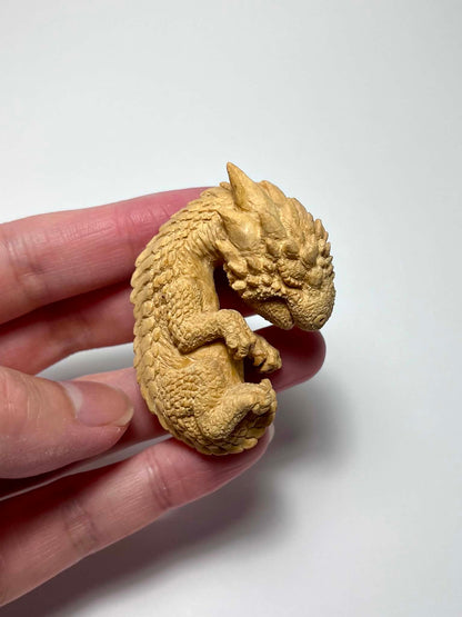 永島信也 永島信也「Newborn dragon」 黄楊 / Japanese Boxwood