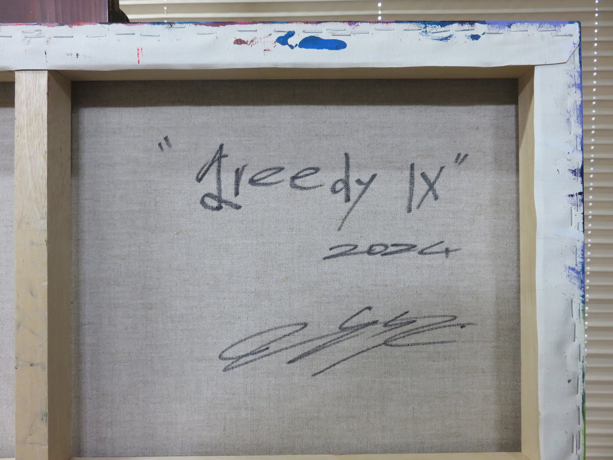 鈴木一世 Issei Suzuki “greedy IX” 油彩・アクリル・キャンバス