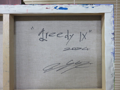 鈴木一世 Issei Suzuki “greedy IX” 油彩・アクリル・キャンバス