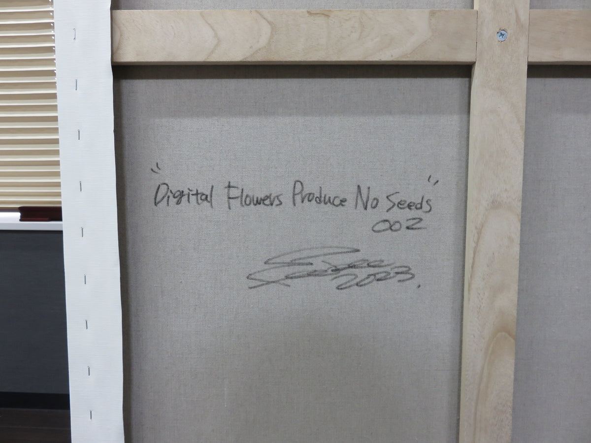 feebee feebee “Digital Flowers Produce No Seeds 002” アクリル／キャンバス（作家による正式表記確認前）