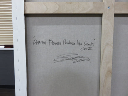 feebee feebee “Digital Flowers Produce No Seeds 002” アクリル／キャンバス（作家による正式表記確認前）