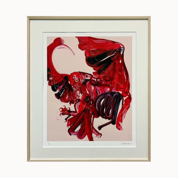 木原千春 OWL ANA ネオシルクスクリーン版画 ロイドワークスギャラリー