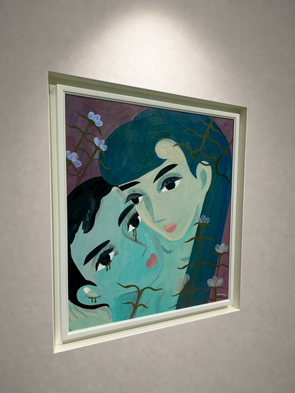 中村桃子「Same Boat」 アクリル / Acrylic on canvas
