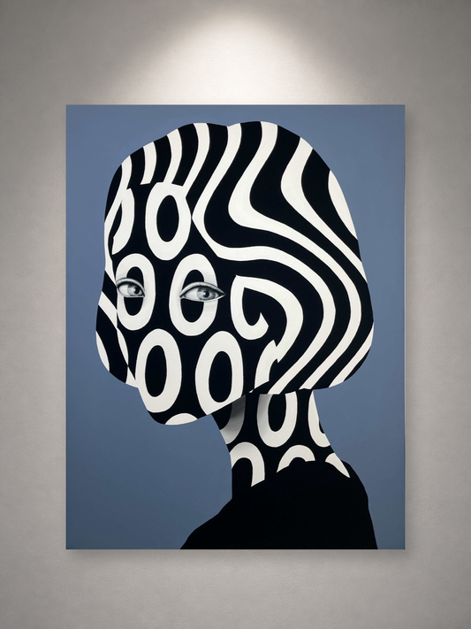 松山しげき「Portrait of dazzle #29」 キャンバスにアクリル