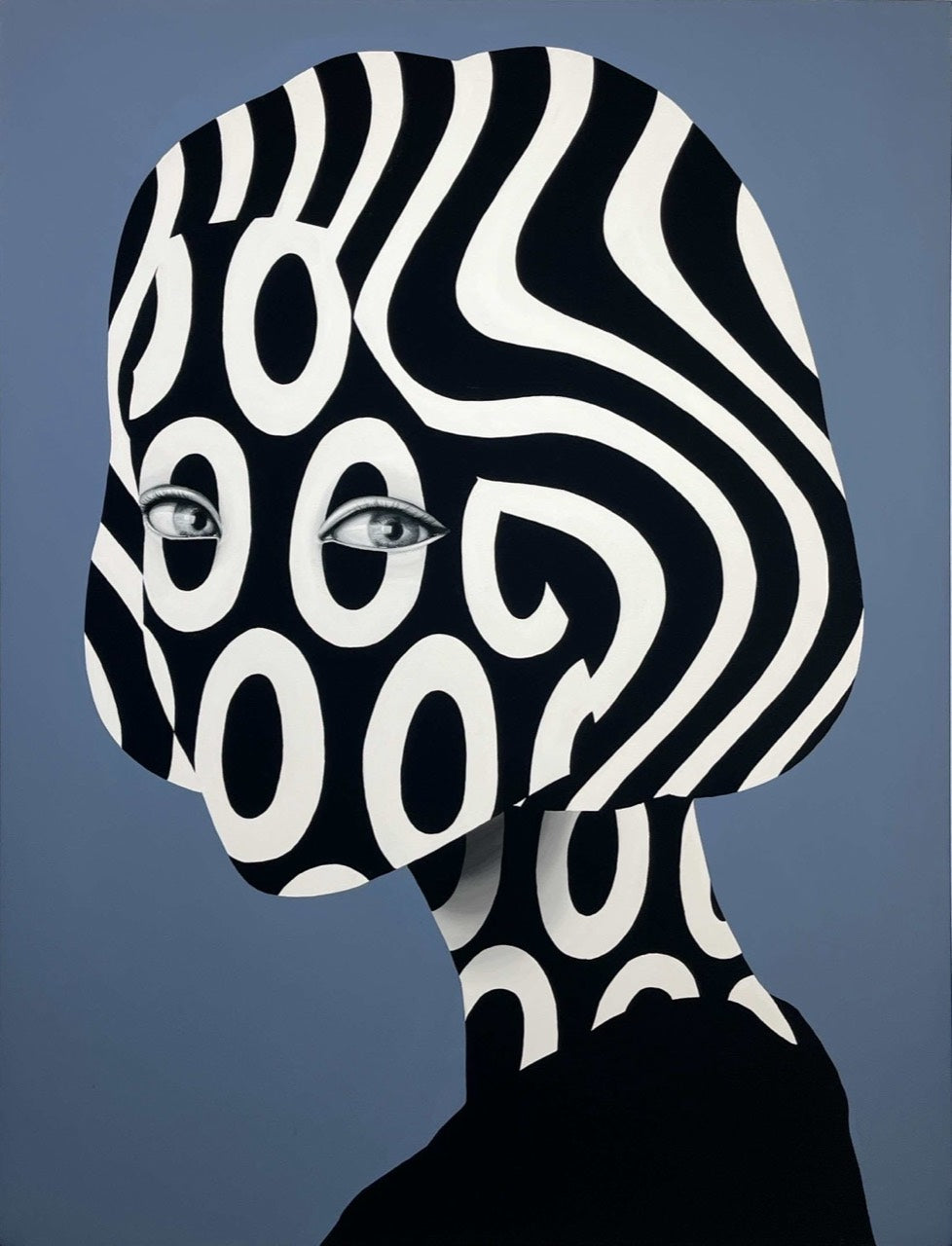 松山しげき「Portrait of dazzle #29」2021年 作品正面